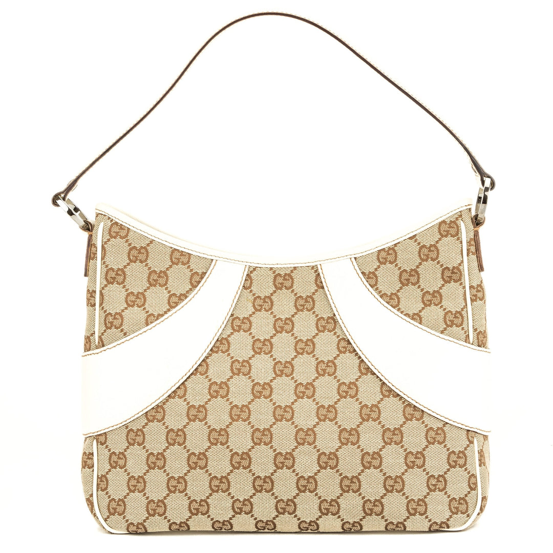 G*G White Leather GG Monogram Tote (3916005)