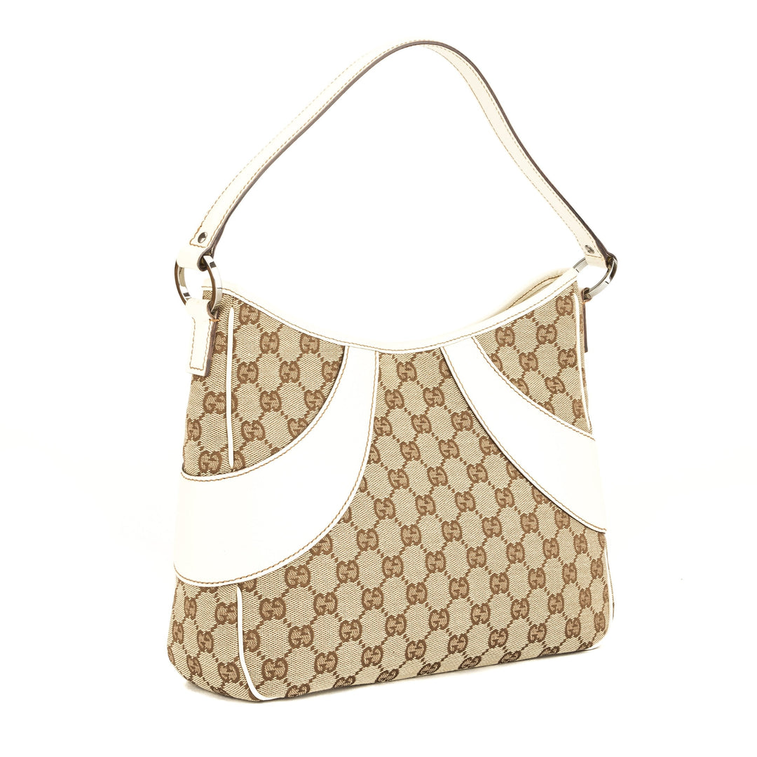 G*G White Leather GG Monogram Tote (3916005)