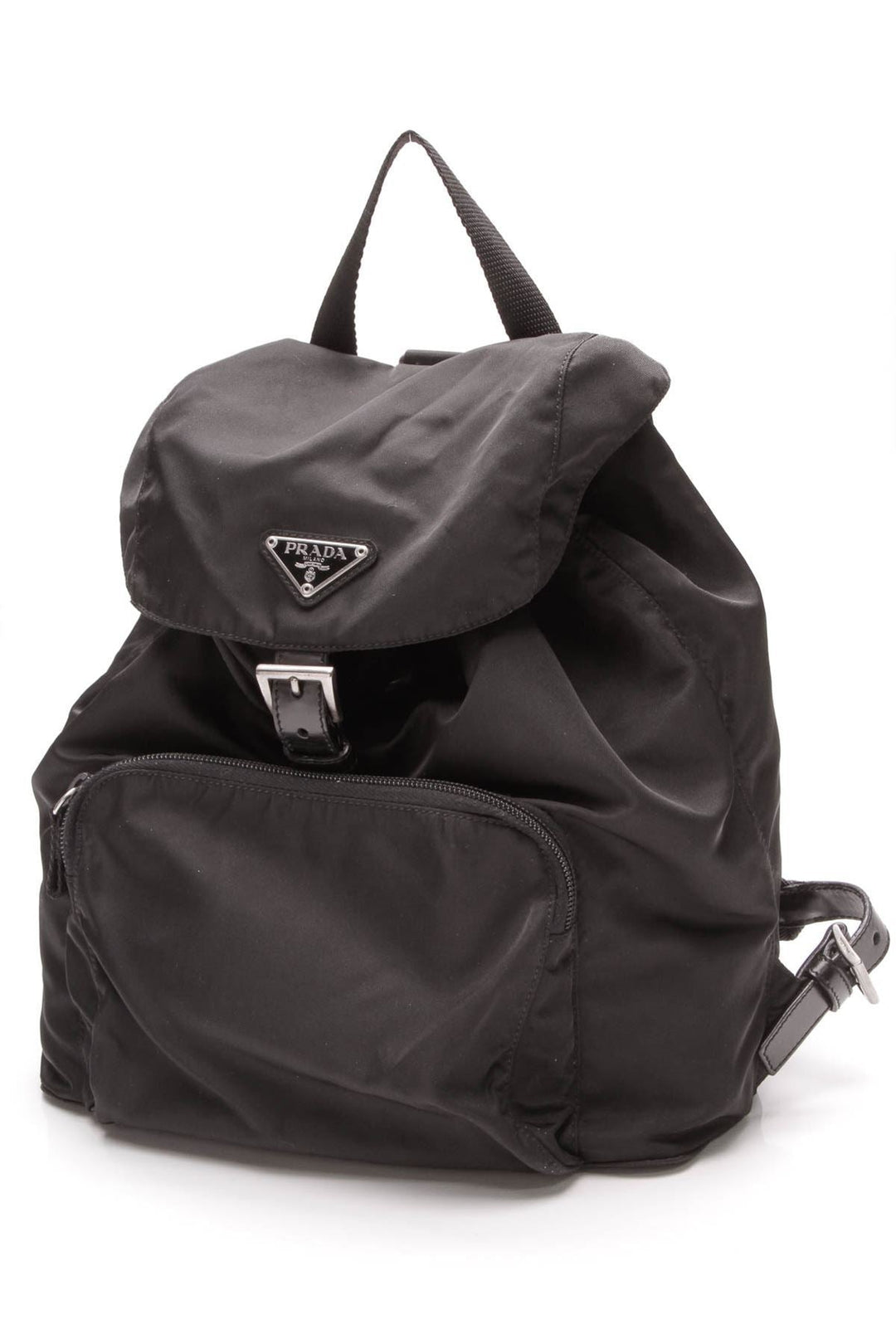 Vela Drawstring Backpack - Black Nylon