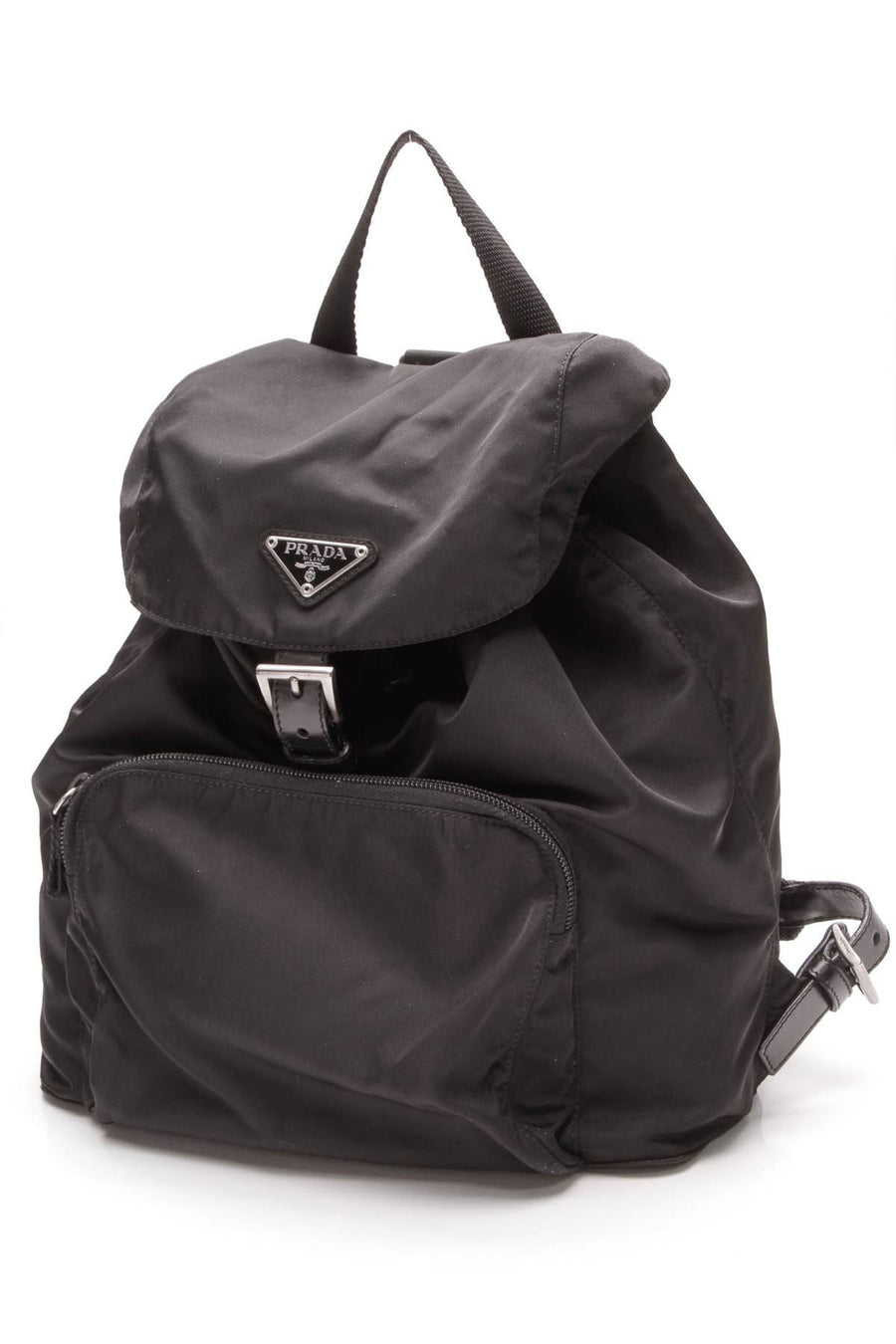 Vela Drawstring Backpack - Black Nylon