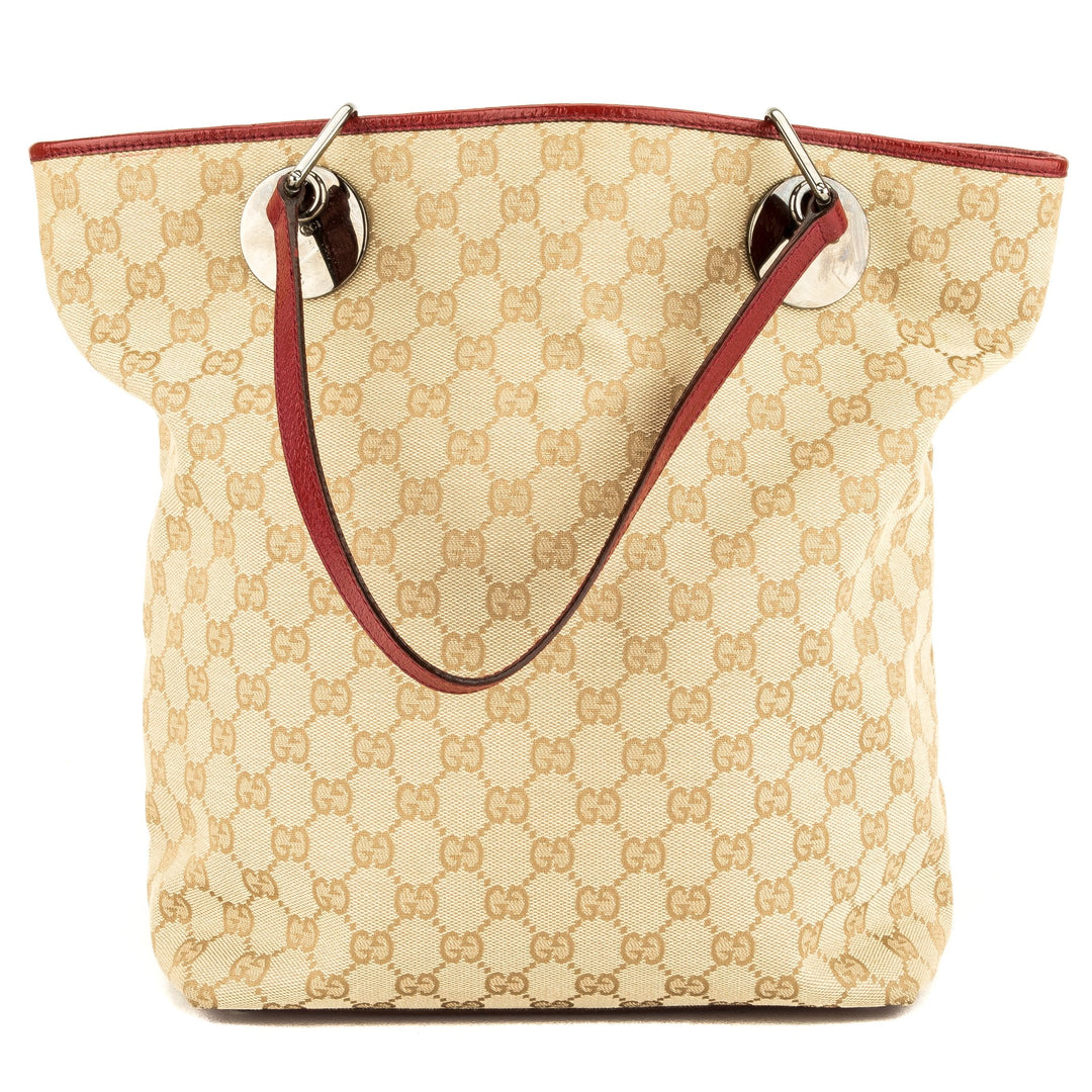 G*G Dark Red GG Monogram Large Eclipse Tote (3945013)