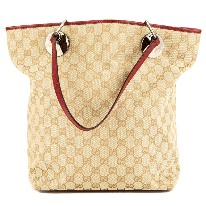 G*G Dark Red GG Monogram Large Eclipse Tote (3945013)