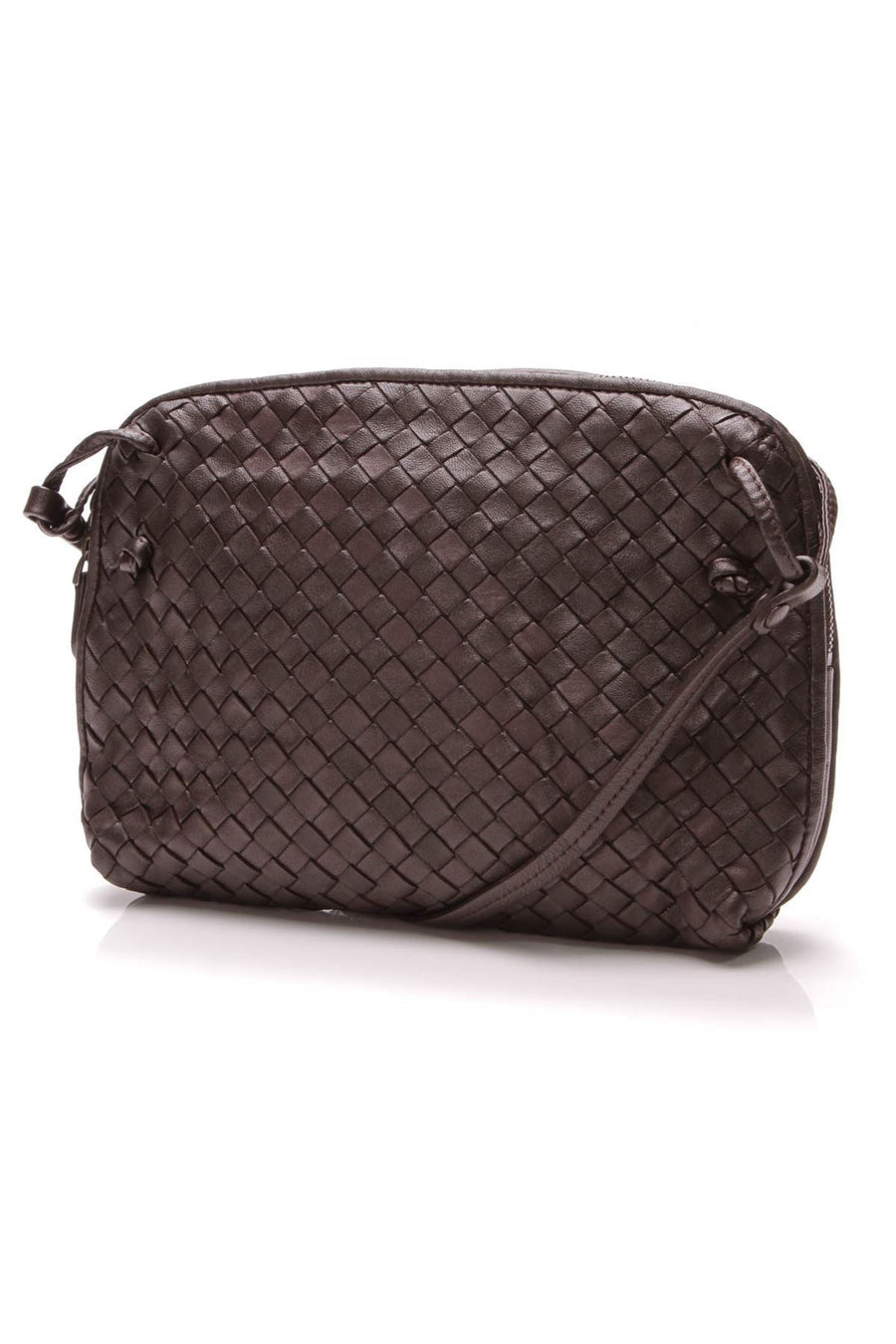 Intrecciato Crossbody Bag - Ebano