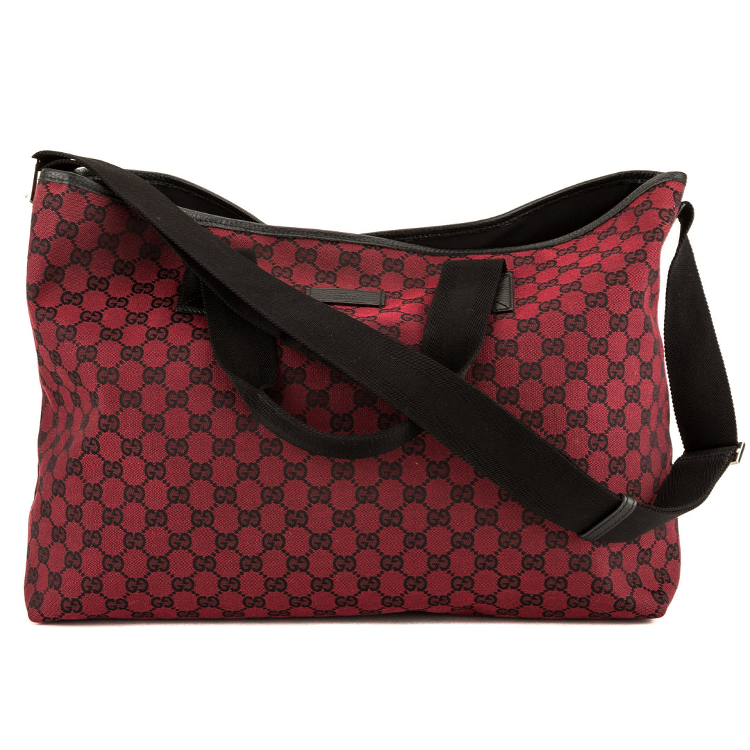 G*G Red and Black GG Monogram XL Tote (3969023)
