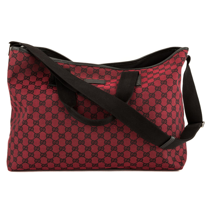 G*G Red and Black GG Monogram XL Tote (3969023)