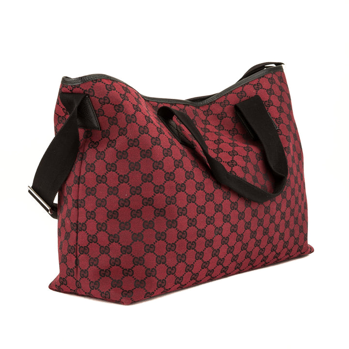 G*G Red and Black GG Monogram XL Tote (3969023)