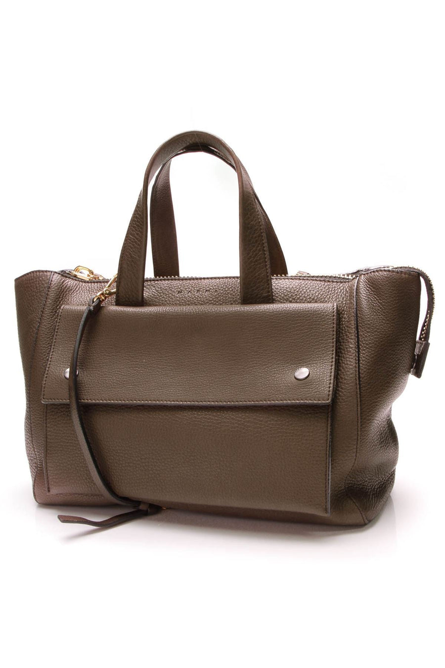 Marni Pocket Satchel Bag - Brown