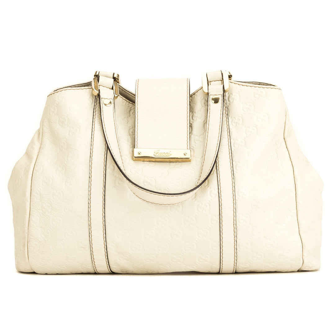 G*G White GG G*Gsima Large Tote (3994029)