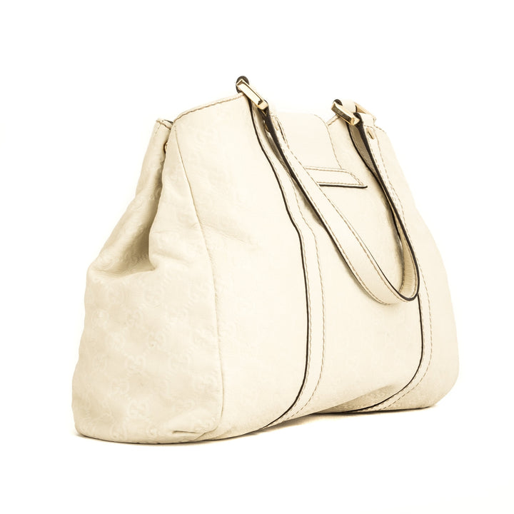 G*G White GG G*Gsima Large Tote (3994029)