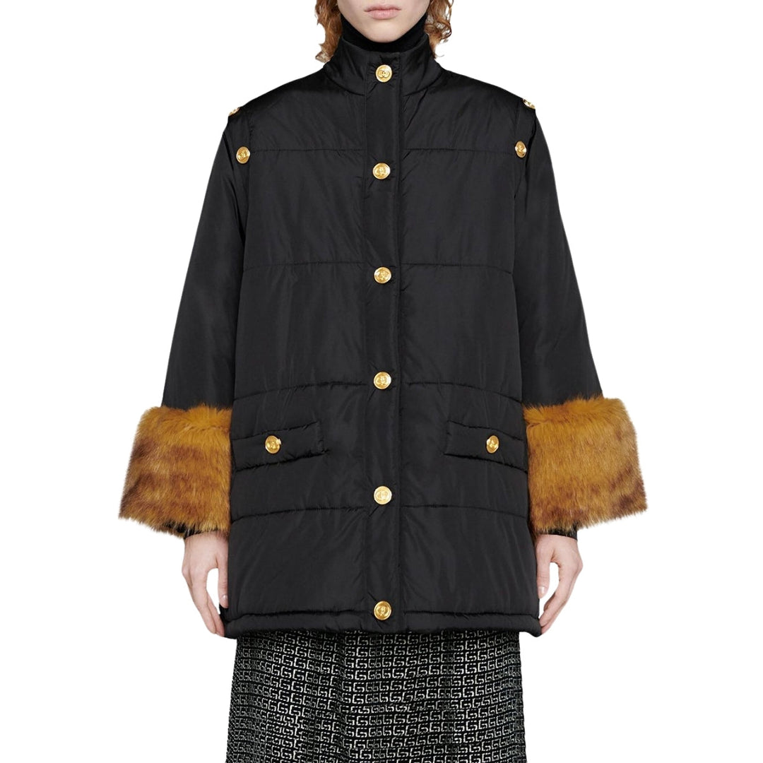 Detachable Sleeves Padded Jacket