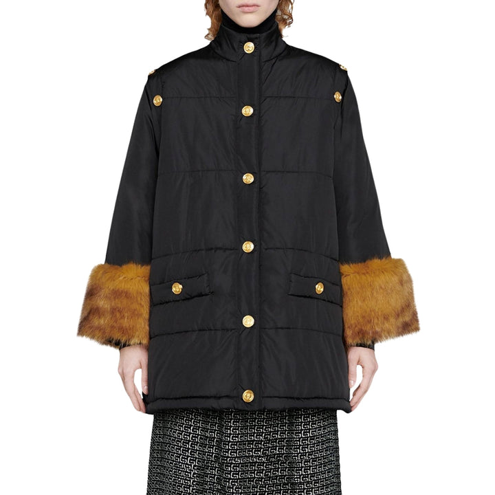 Detachable Sleeves Padded Jacket