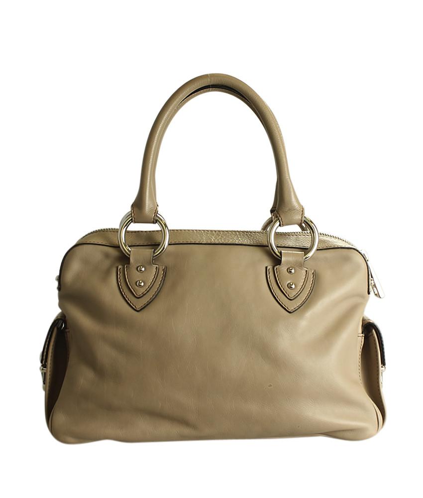 Marc Jacobs Blake Beige Leather Satchel Bag