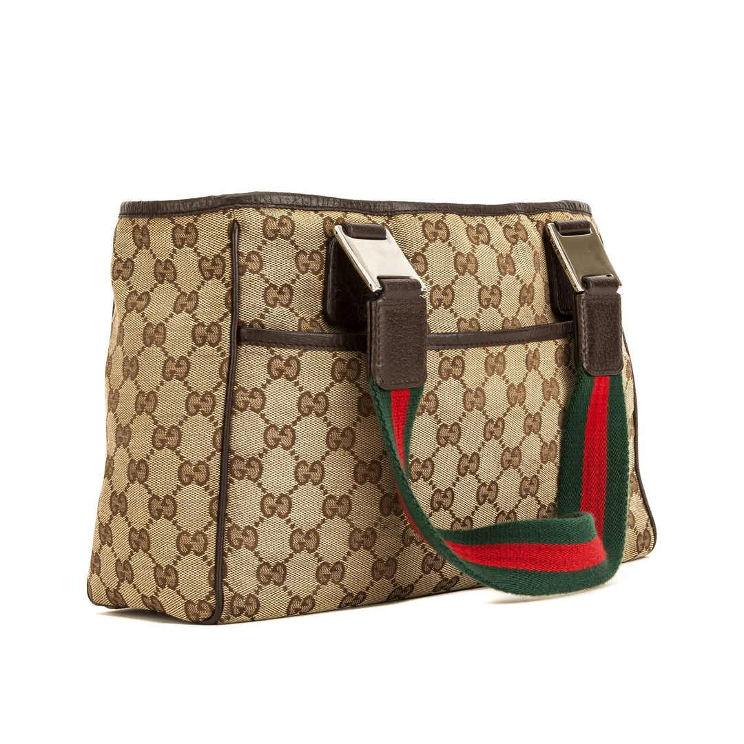 G*G Brown Monogram Tote (4018002)