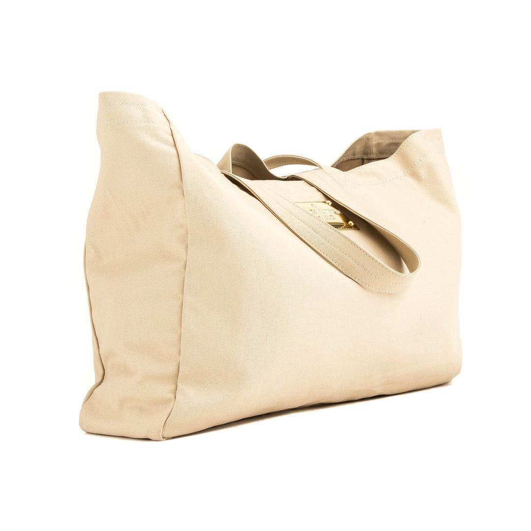 L*V Ecru Canvas Love Tote GM (4024012)