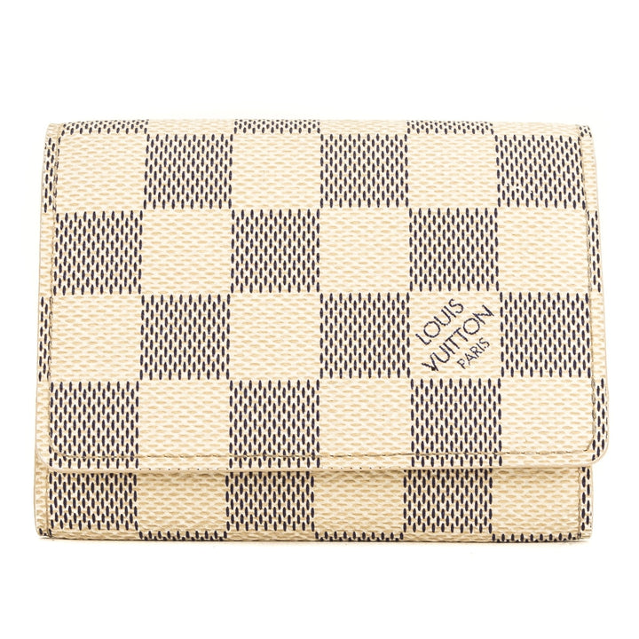 L*V Damier Azur Business Card Holder (4027012)