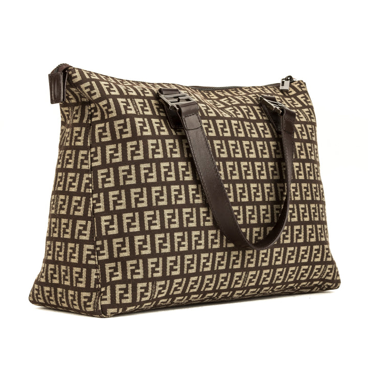 Fendi Brown Zuccino Shopping Tote (4039013)