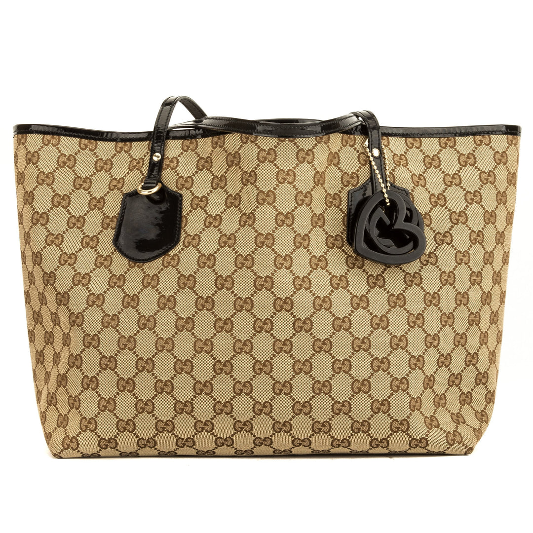 G*G Black Patent GG Monogram Tote (4040026)