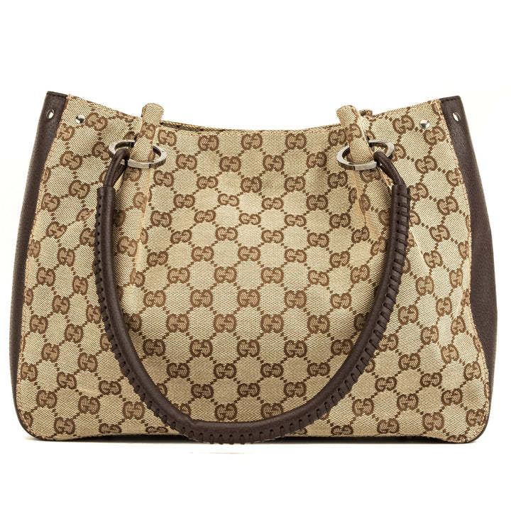 G*G Brown Monogram Tote  (4057019)