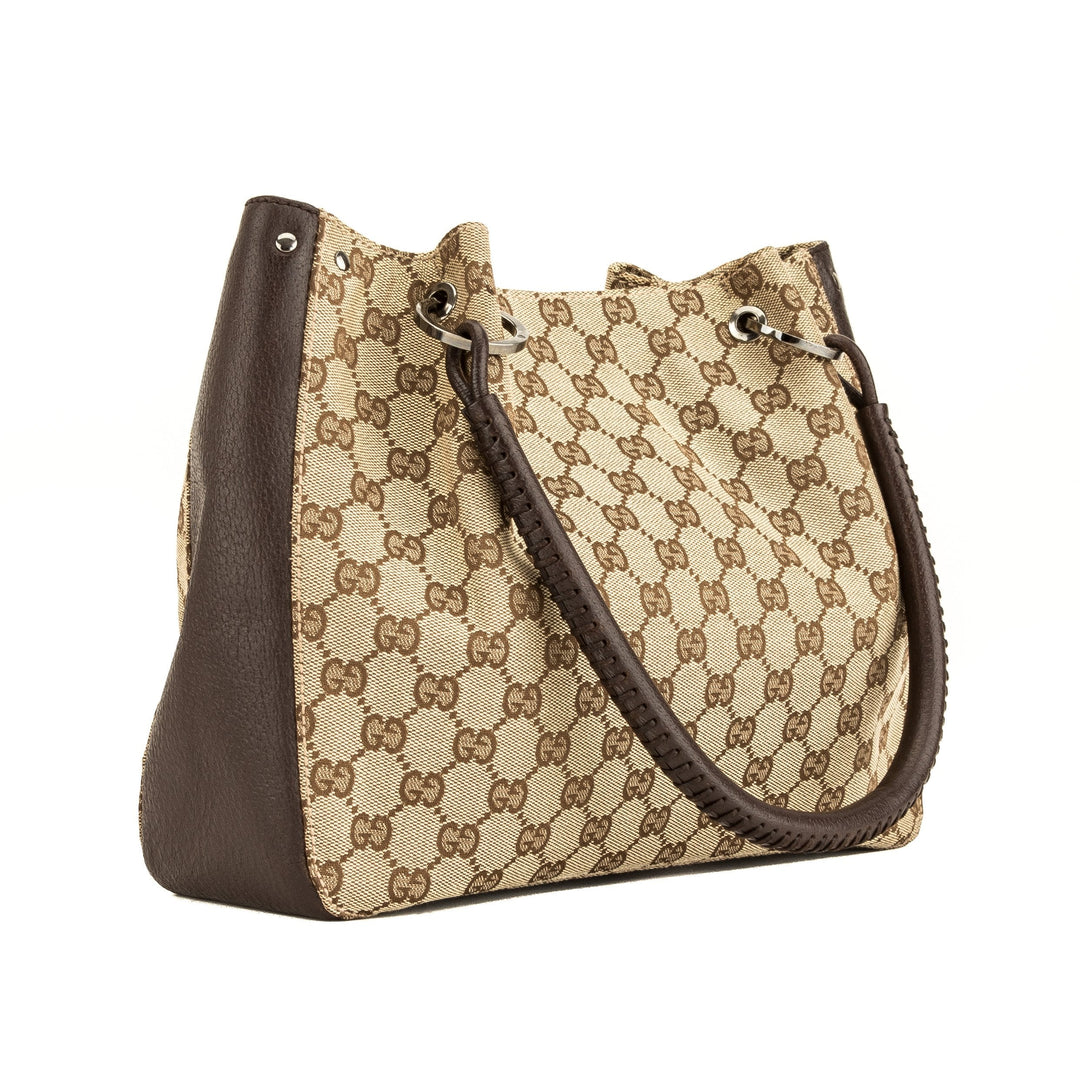 G*G Brown Monogram Tote  (4057019)