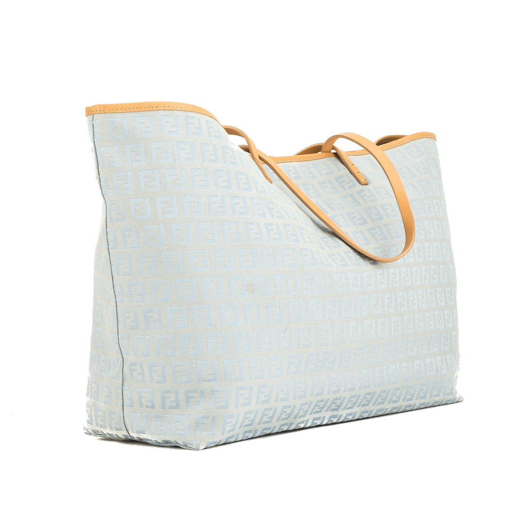 Fendi Blue Zucchino Shopping Tote Bag (4079004)