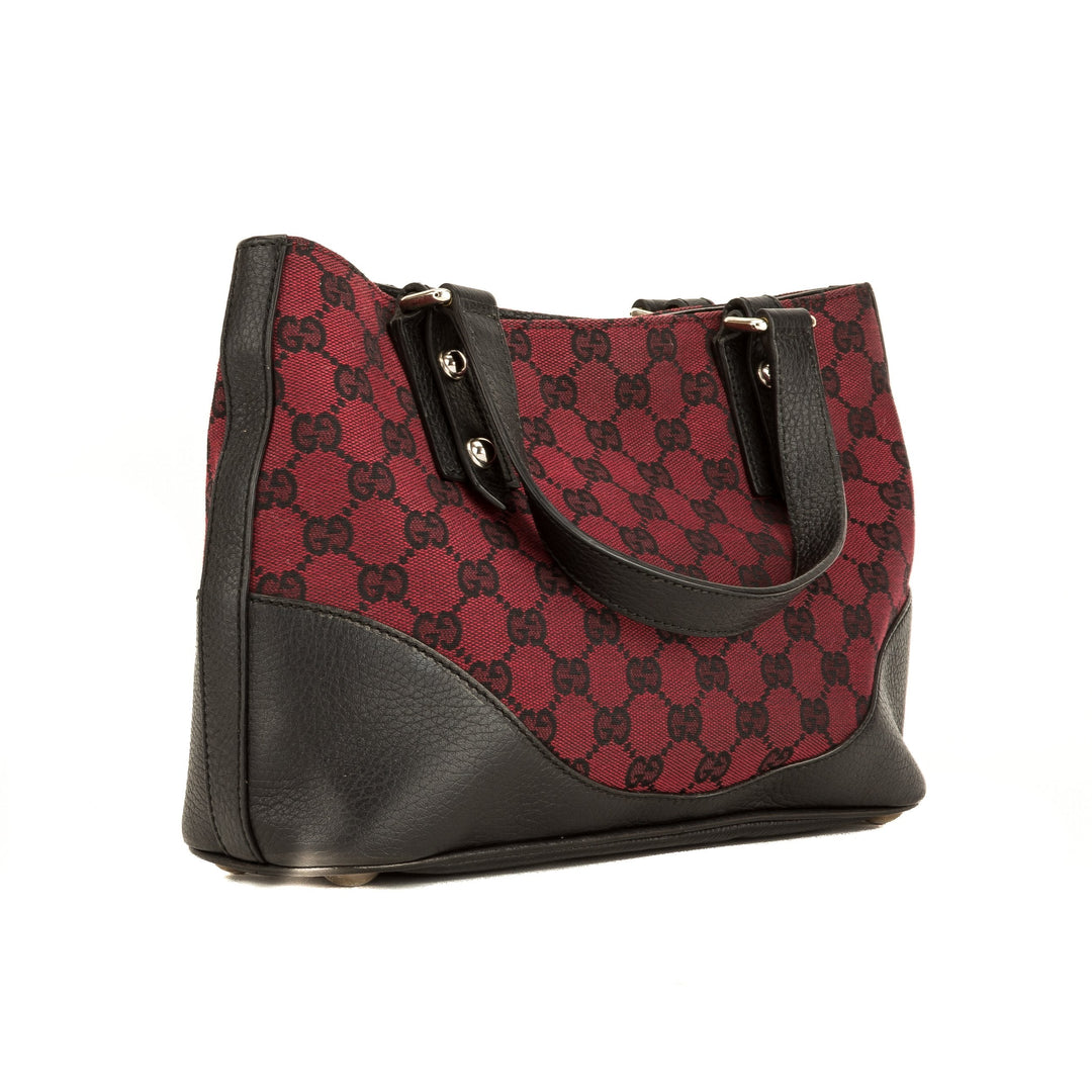G*G Burgundy Monogram Tote (4079008)