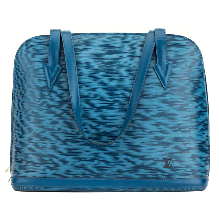 L*V Toledo Blue Epi Lussac Shoulder Bag  (4082006)