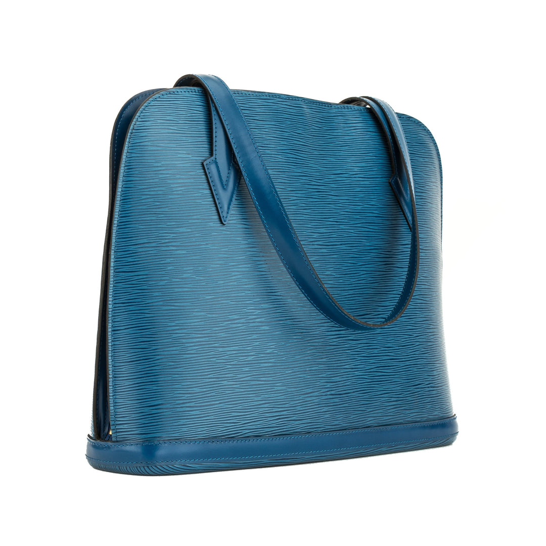 L*V Toledo Blue Epi Lussac Shoulder Bag  (4082006)
