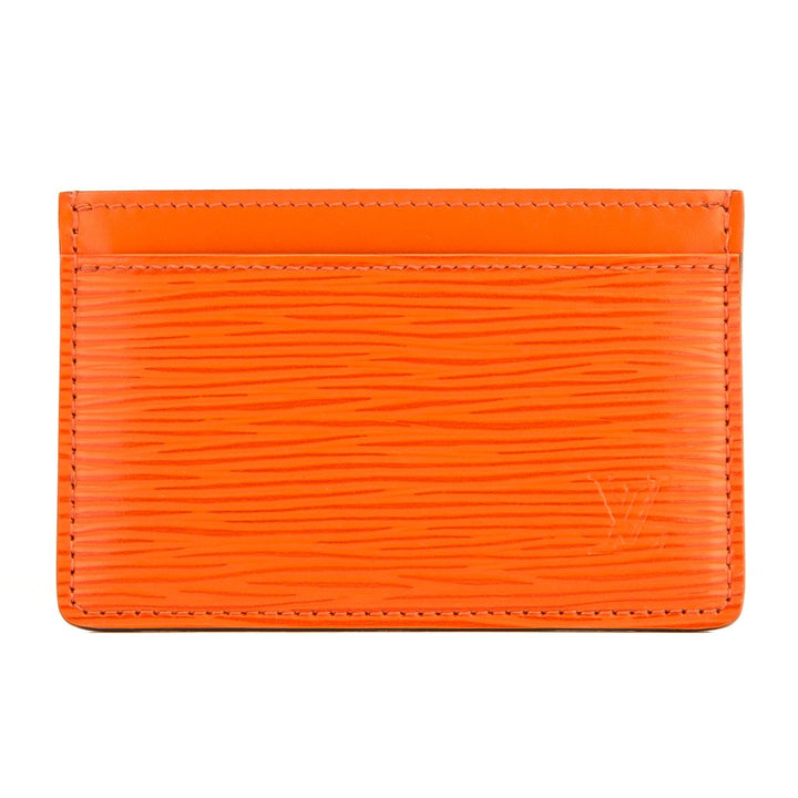 L*V Orange Epi Simple Card Holder (4087001)