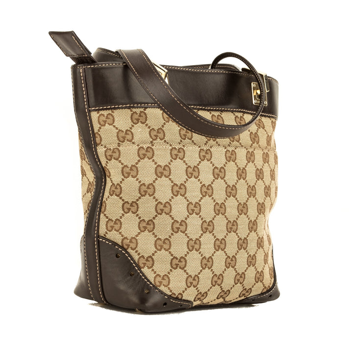 G*G Metallic Brown GG Monogram Small Tote (4092016)