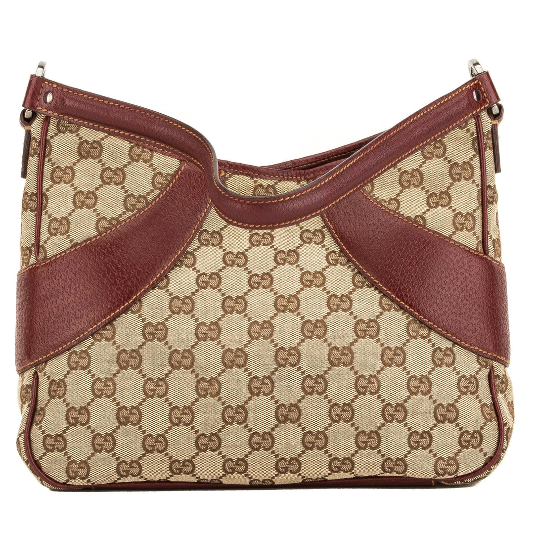 G*G Burgundy GG Monogram Tote Bag (4092017)
