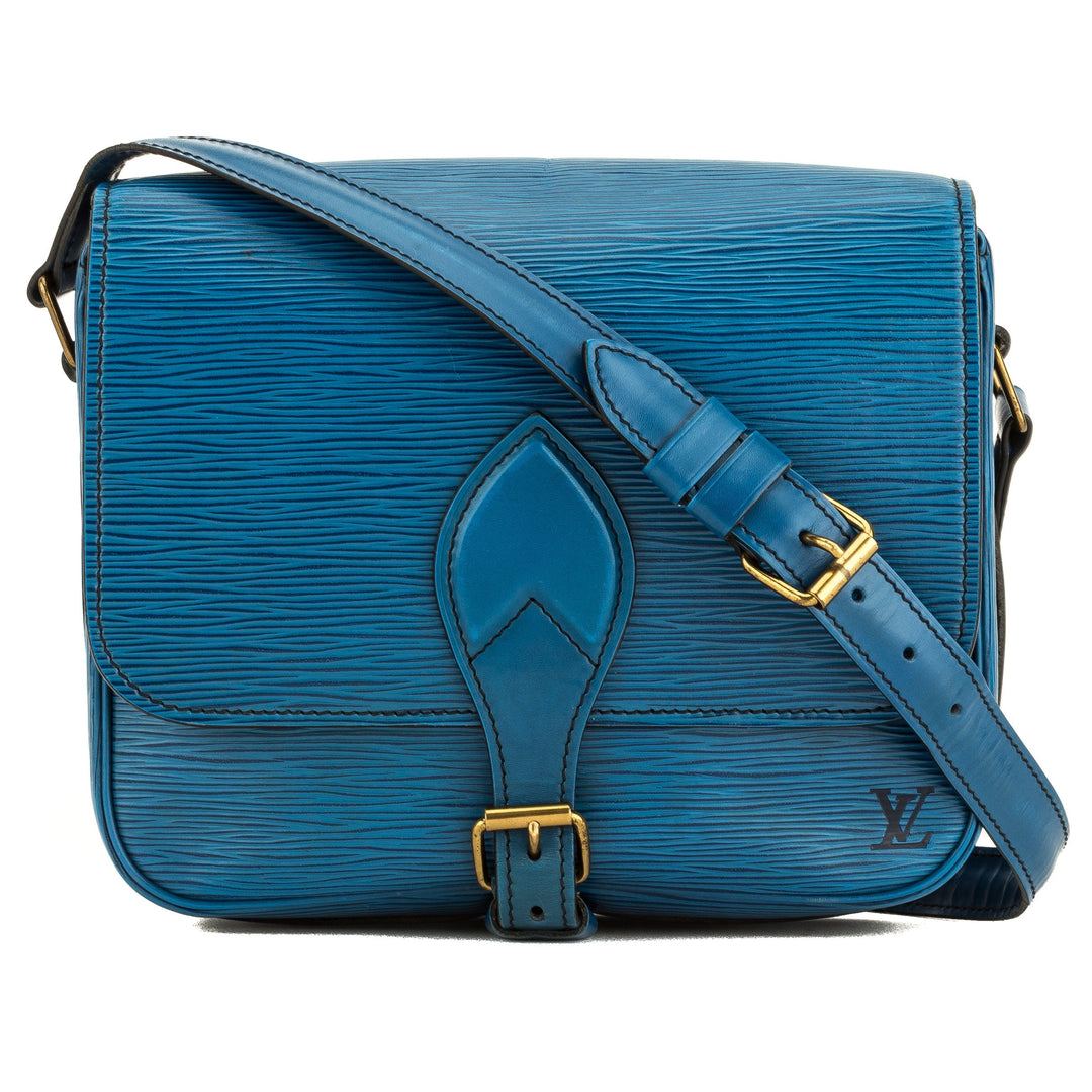 L*V Epi Toledo Blue Cartouchiere MM Bag (4097034)