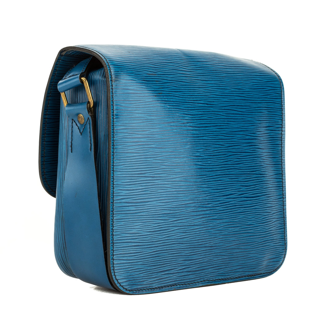 L*V Epi Toledo Blue Cartouchiere MM Bag (4097034)