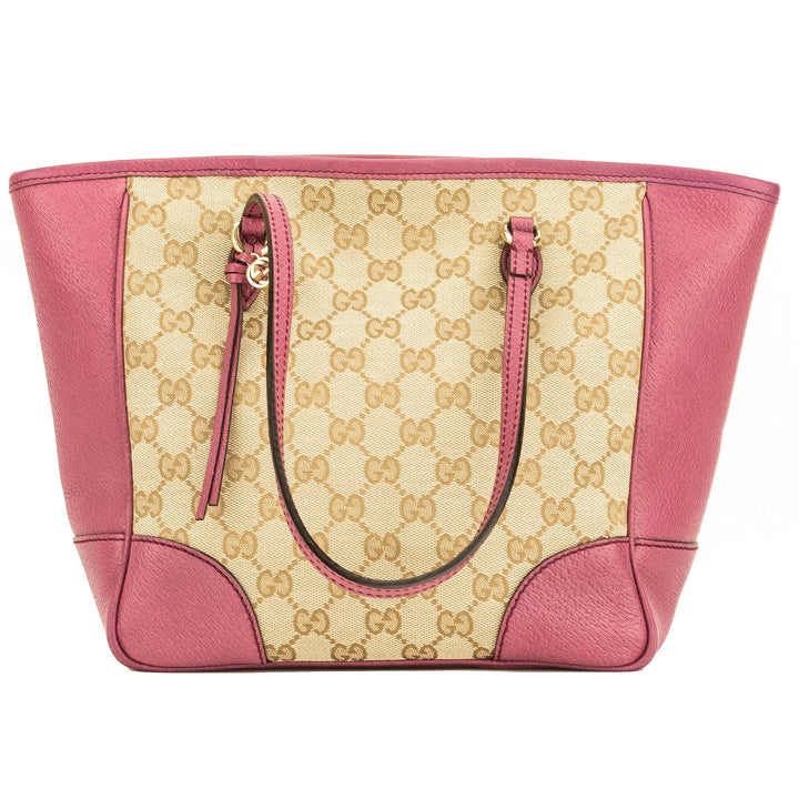 G*G Pink Leather GG Monogram Bree Tote (4102002)