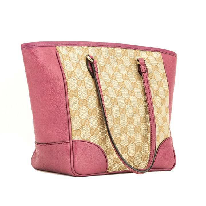 G*G Pink Leather GG Monogram Bree Tote (4102002)