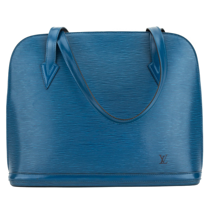 L*V Toledo Blue Epi Lussac Shoulder Bag  (4105009)