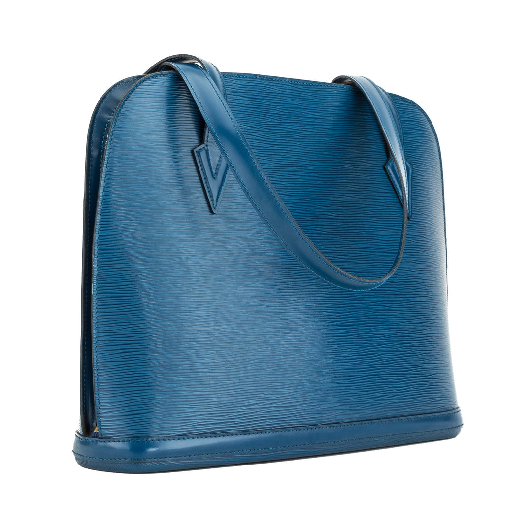 L*V Toledo Blue Epi Lussac Shoulder Bag  (4105009)