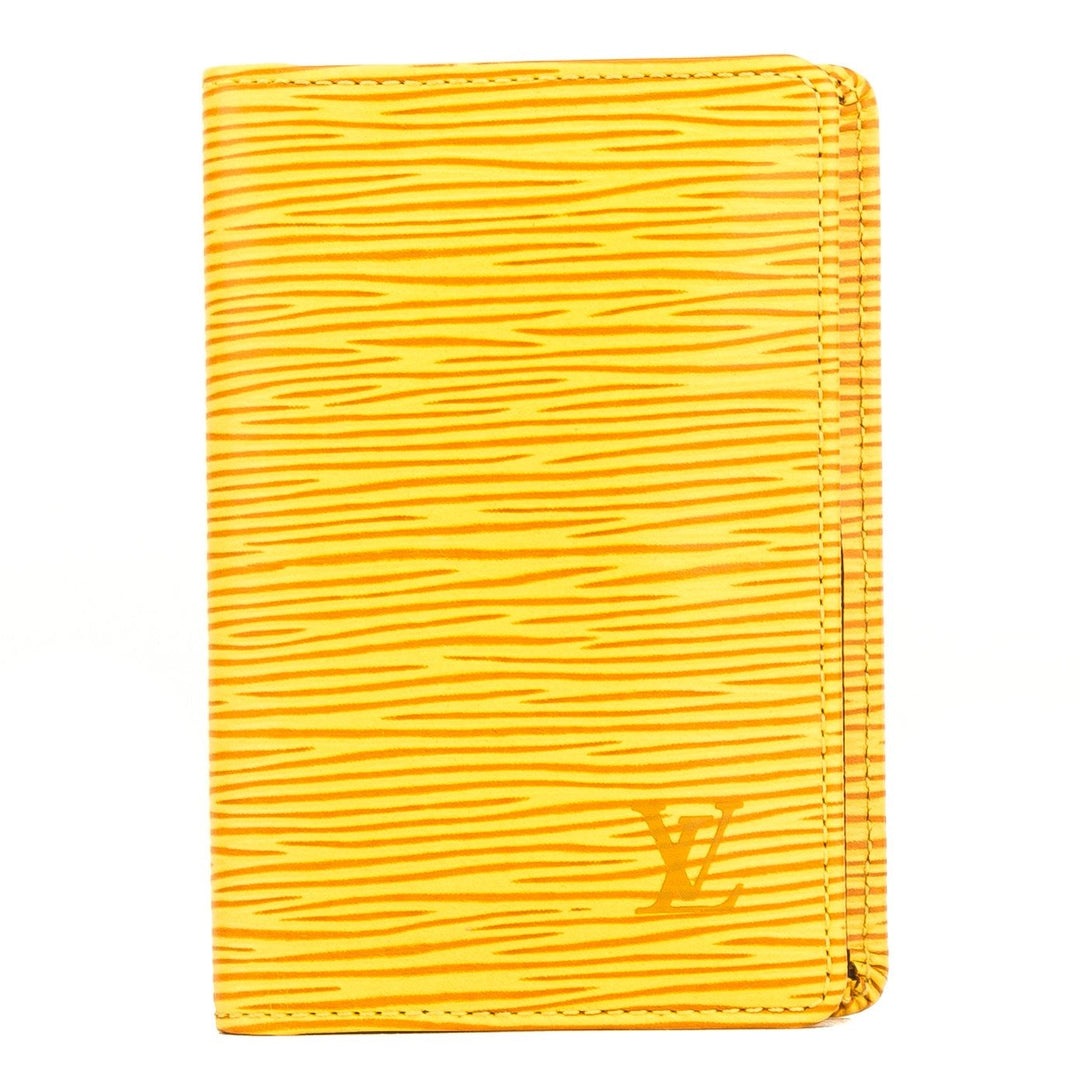 L*V Yellow Epi Card Case (4112003)