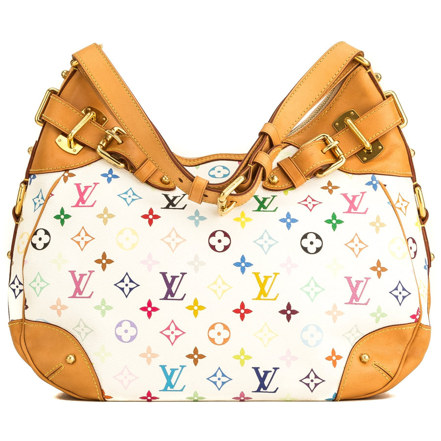 Louis Vuitton White Multicolored Monogram Greta Handbag (4171015)