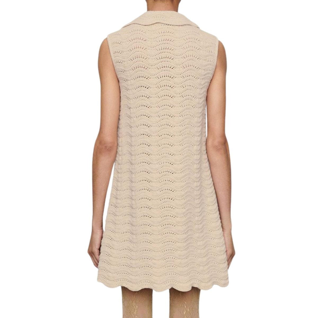 Crochet-knit Cotton Dress