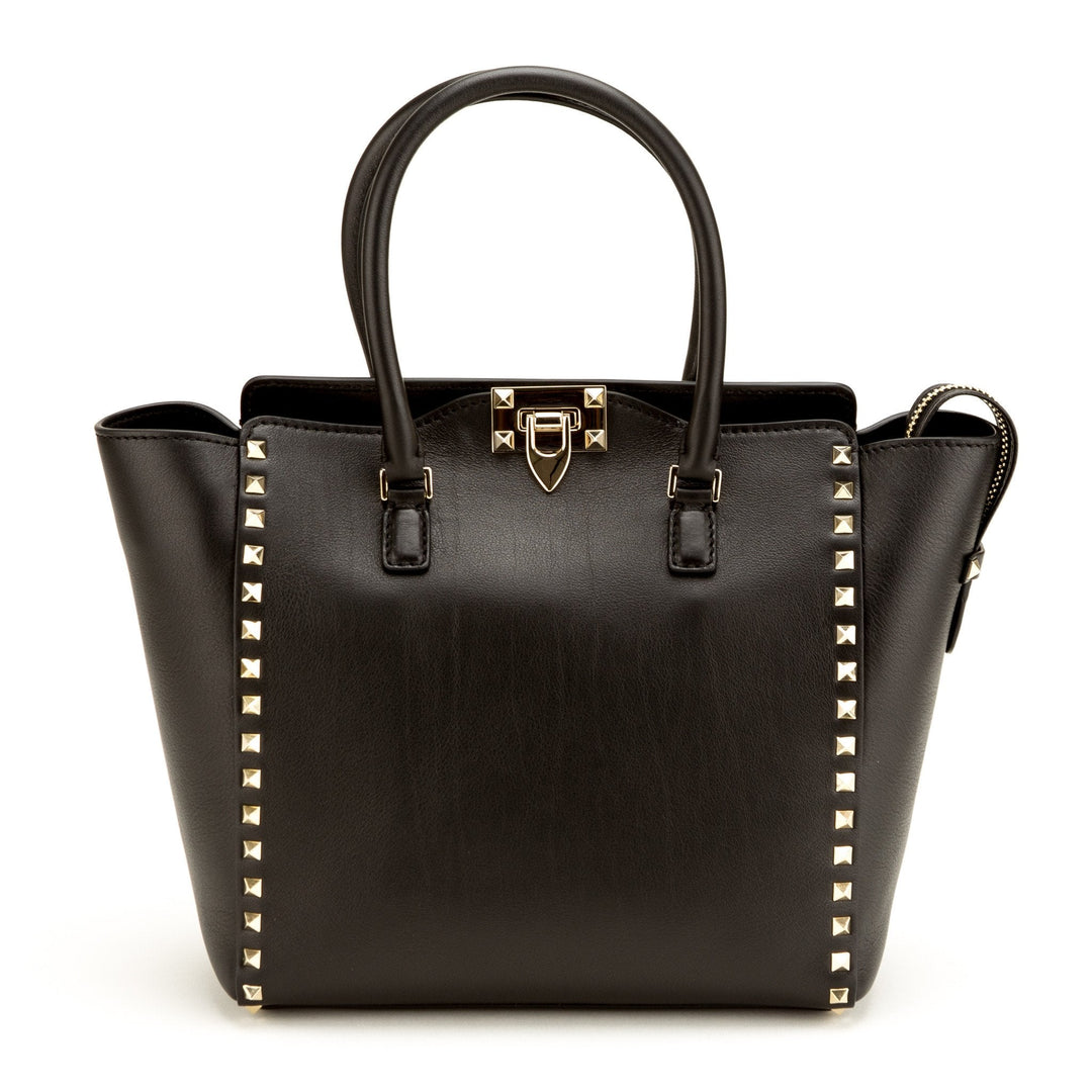 Valentino Rockstud Black Leather Tote (Never Carried)
