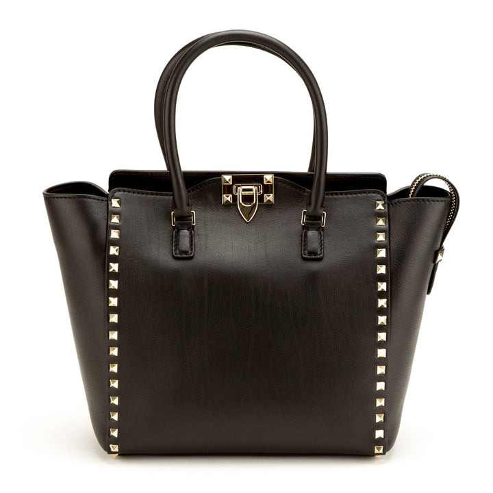 Valentino Rockstud Black Leather Tote (Never Carried)