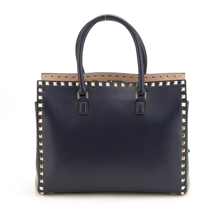 Valentino 'Rockstud' Blue Leather Tote (Never Carried)