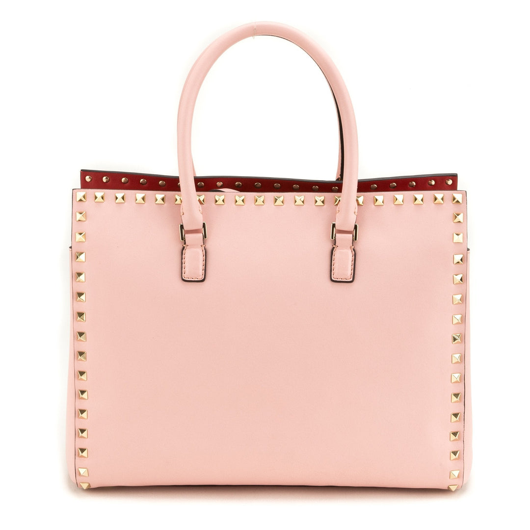 Valentino Rockstud Pink Leather Tote (Never Carried)