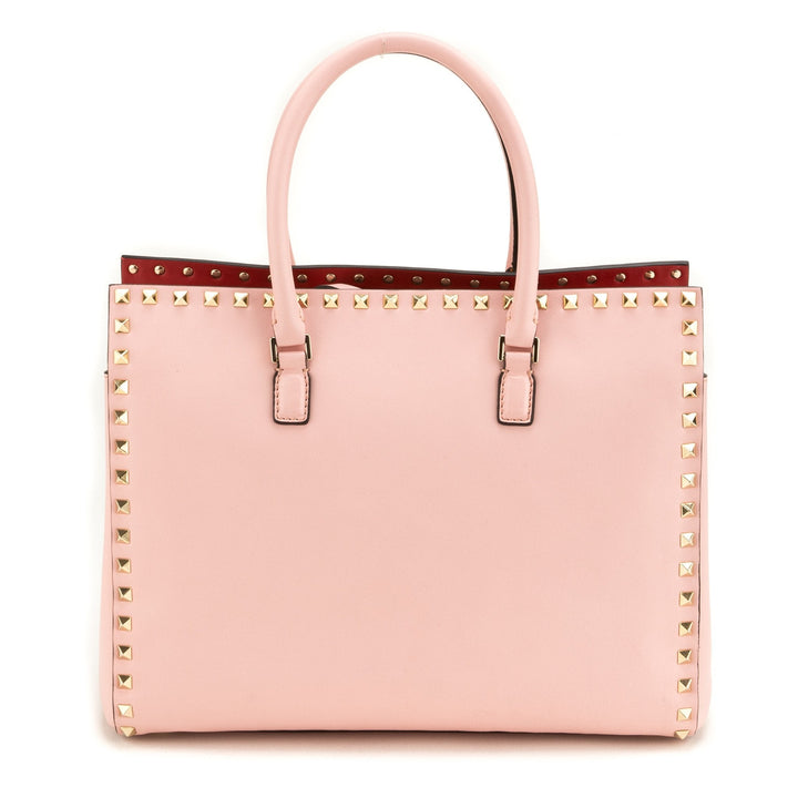 Valentino Rockstud Pink Leather Tote (Never Carried)