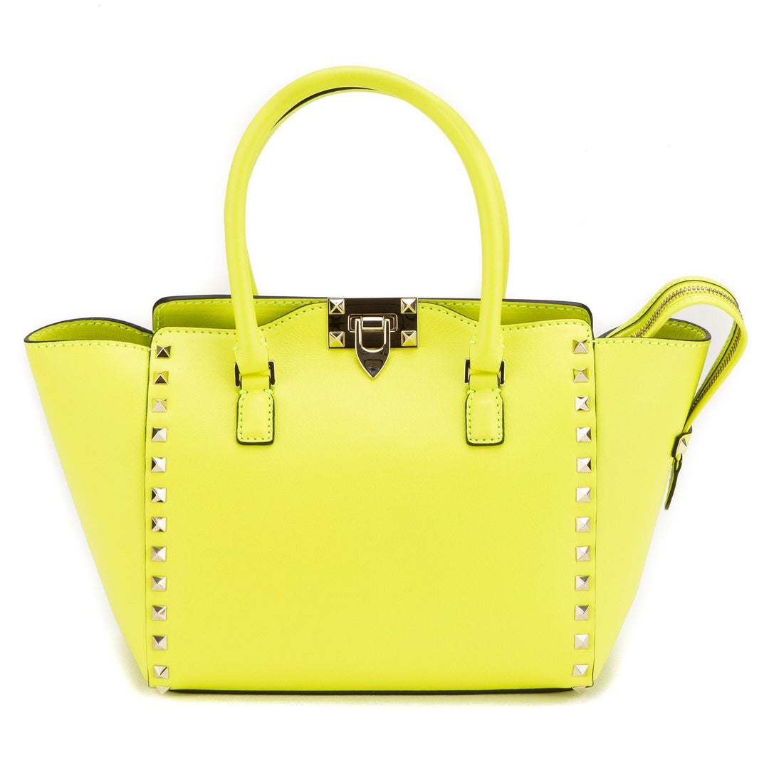 Valentino Rockstud Yellow Leather Tote  (Never Carried)