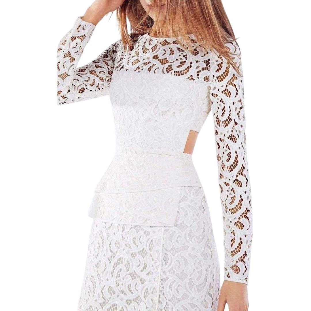 Elizabella Cutout Lace Gown