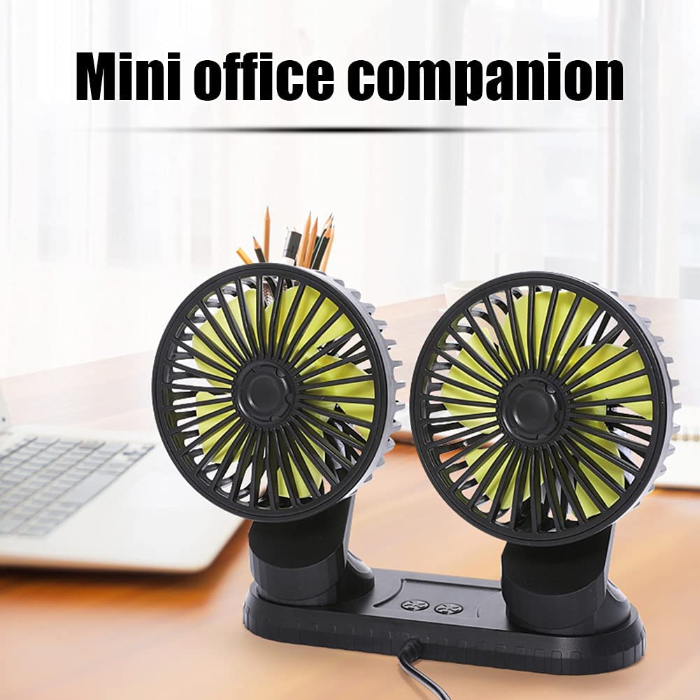 Dual Head Car Fan