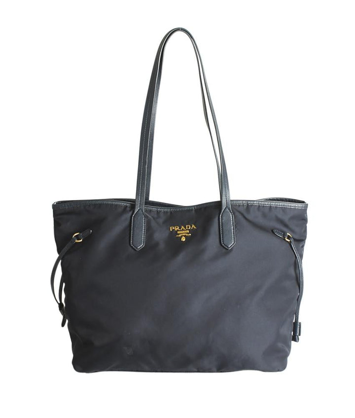 Prada 1BG997 Nylon Blue Nylon Tote Bag