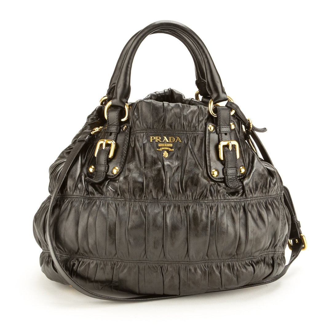 Prada Black Gauffre Tote (Indistinguishable)