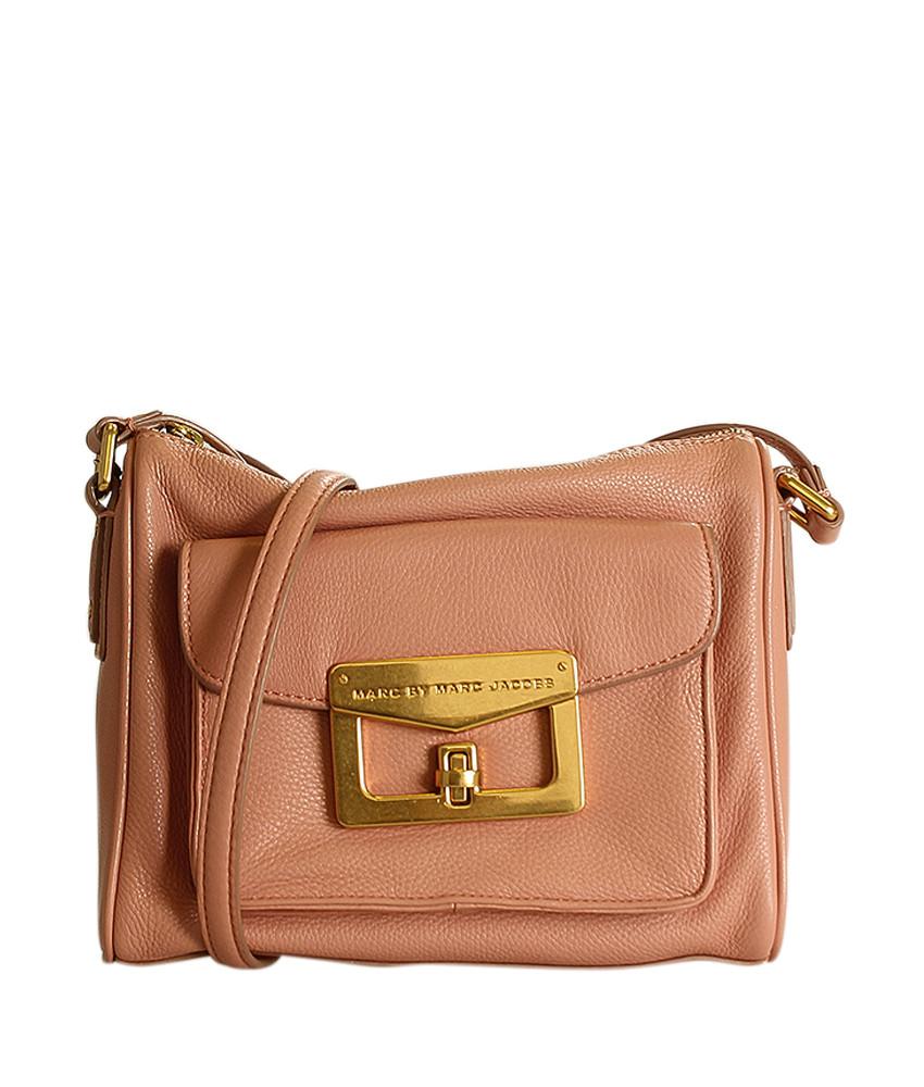 Marc Jacobs Bianca Pink Leather Crossbody Bag